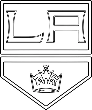 Página para Colorir Logo do Los Angeles Kings