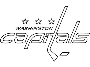 Página para Colorir Logo do Washington Capitals