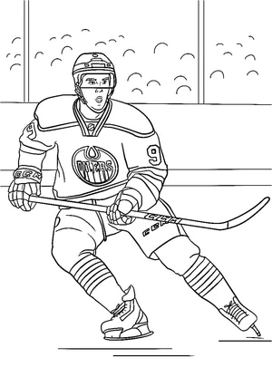 Página para Colorir Connor McDavid