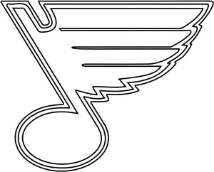 Página para Colorir Logo do St. Louis Blues