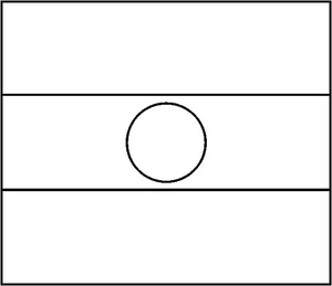 Página para Colorir Bandeira do Níger