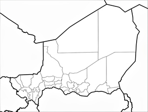 Mapa do Níger