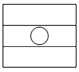 Página para Colorir Página para Colorir Imprimível da Bandeira do Níger