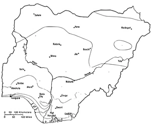 Página para Colorir Página para Colorir do Mapa da Nigéria