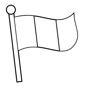 Página para Colorir Bandeira da Nigéria