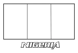 Página para Colorir Página para Colorir da Bandeira da Nigéria para Imprimir