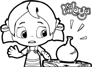 Página para Colorir Página para colorir com Niloya