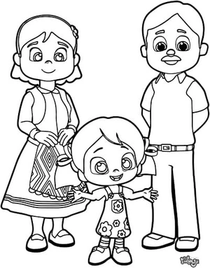 Página para Colorir Página para Colorir Niloya - Impressão Grátis