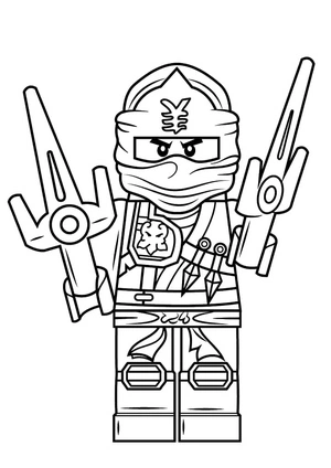 Página para Colorir Página para Colorir Lego Ninjago - Jay