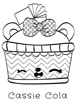 Página para Colorir Cassie Cola de Num Noms