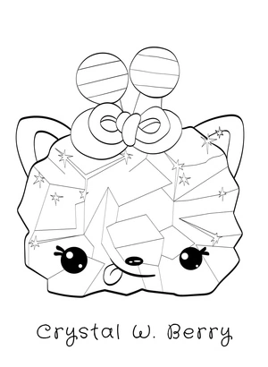 Página para Colorir Crystal W. Berry Num Noms