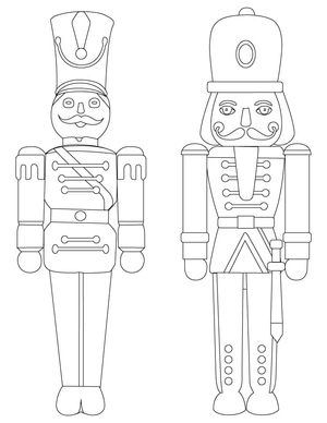 Página para Colorir O Soldado Quebra-Nozes