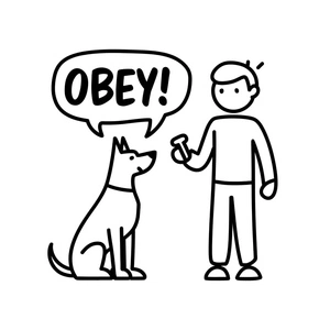Página para Colorir Página para Colorir de Obediência para Imprimir