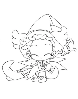 Página para Colorir Página para Colorir Ojamajo Doremi para Imprimir Grátis