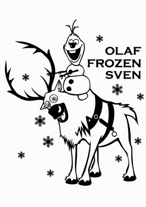 Olaf e Sven de Frozen