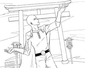 Página para Colorir Saitama Bobo