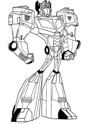Desenho animado de Optimus Prime