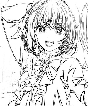 Página para Colorir Página para Colorir Kana Arima de Oshi No Ko
