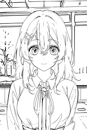 Página para Colorir Minami Kotobuki de 