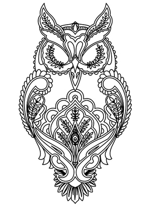 Mandala Coruja Simples