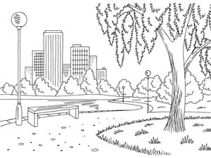 Página para Colorir Configuração do Parque