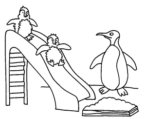 Grupo de Três Pinguins