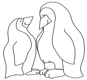 Página para Colorir Página para Colorir de Pinguim