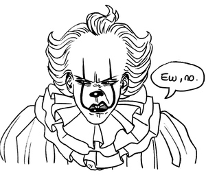 Página para Colorir Pennywise 3