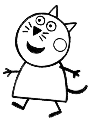 Gata Doce do desenho "Peppa Pig"
