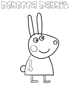 Rosalie Rabbit do desenho Peppa Pig