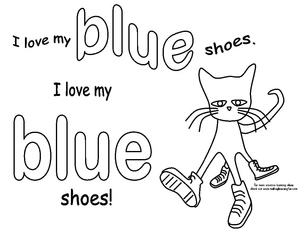 Página para Colorir Pete the Cat para Imprimir Grátis