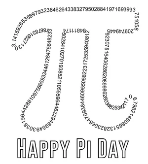 Página para Colorir Página para Colorir Feliz Dia do Pi para Imprimir