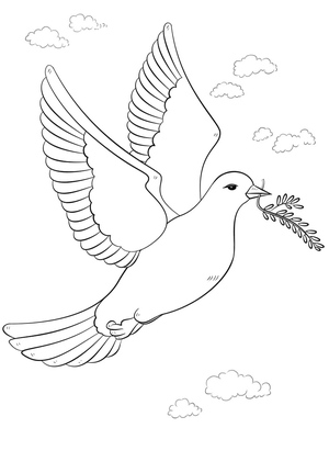 Pomba Voando no Céu