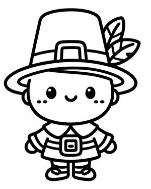 Página para Colorir Jovem Peregrino