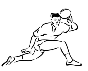 Atleta de Pingue-Pongue