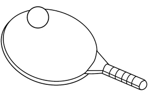 Bola e Raquete de Pingue-Pongue