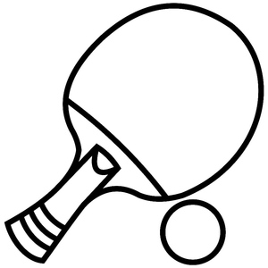 Raquete e Bola de Pingue-Pongue