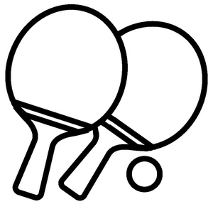 Página para Colorir de Pingue-Pongue para Imprimir