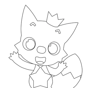 Página para Colorir Encantador Pinkfong