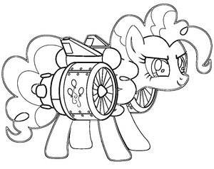 Página para Colorir Colorindo Pinkie Pie