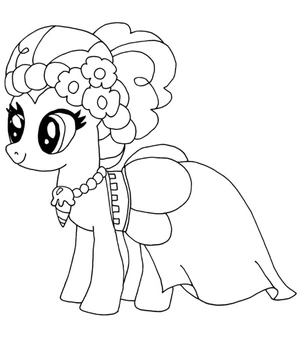 Página para Colorir Linda Pinkie Pie