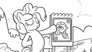 Página para Colorir Pinkie Pie Cria Arte