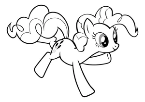 Página para Colorir Pinkie Pie: A Magia da Amizade