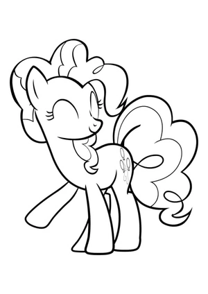 Página para Colorir Pinkie Pie é Incrível