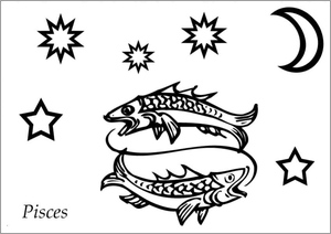 Página para Colorir de Peixes para Imprimir