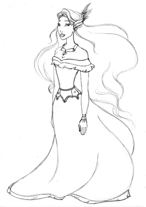 Página para Colorir Página para Colorir da Pocahontas