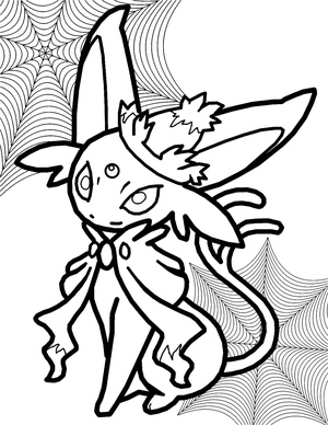Espeon Pokémon de Halloween