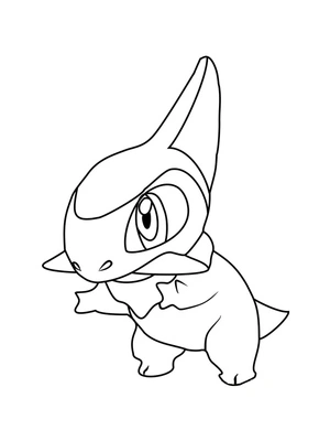 Página para Colorir Pokémon Axew