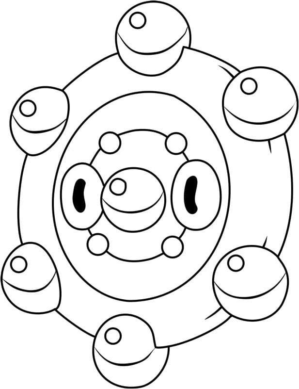 Página para Colorir Pokémon Bronzor