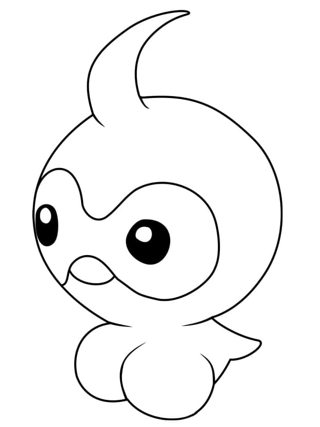 Página para Colorir Pokémon Castform